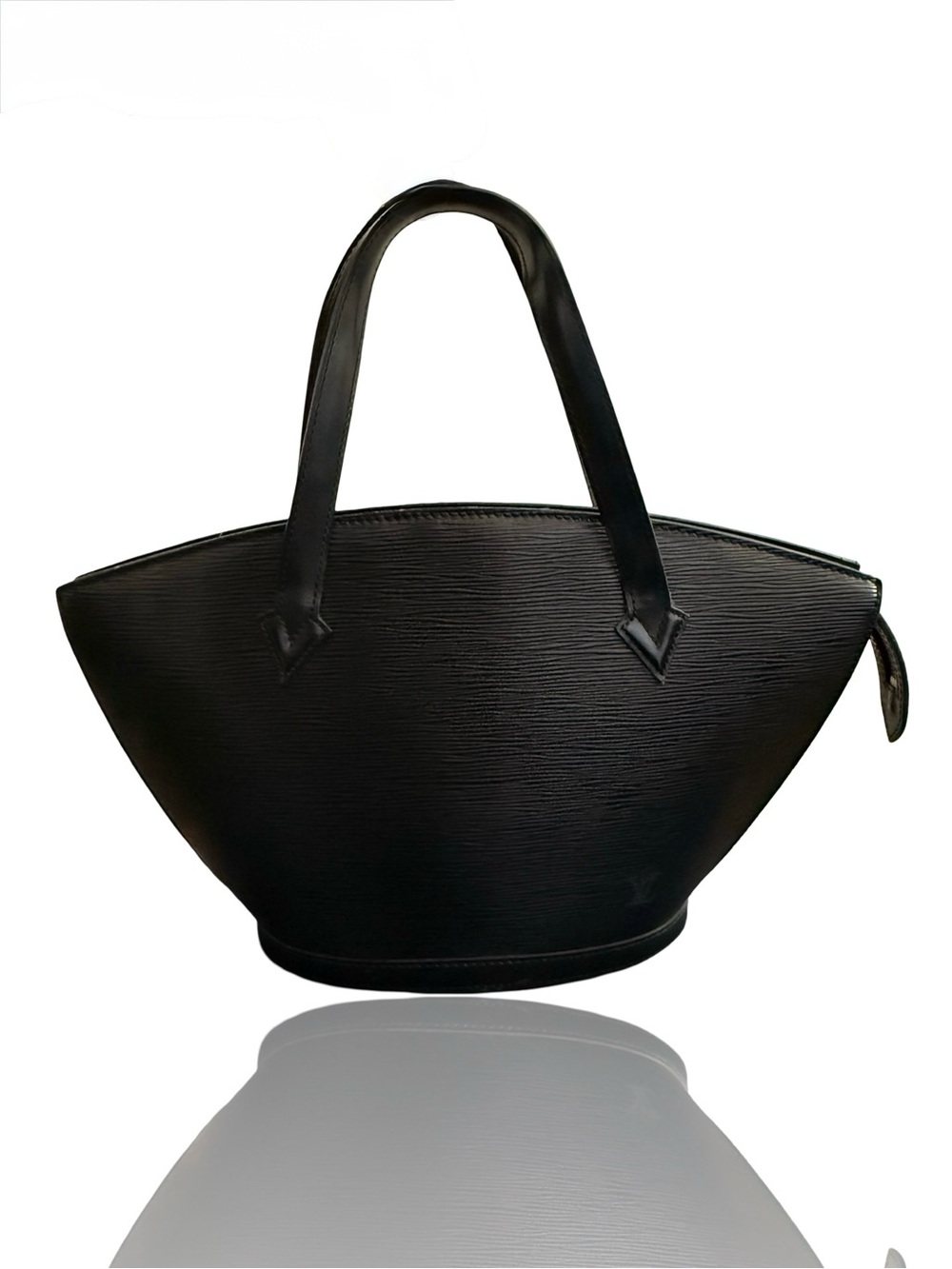 Louis Vuitton Epi Saint Jacques PM Black Epi Leather Tote Bag Vintage Authentic - Picture 4 of 17